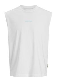 Jack & Jones Tank top Eterna 12295670 Biały Loose Fit. Kolor: biały. Materiał: bawełna #6