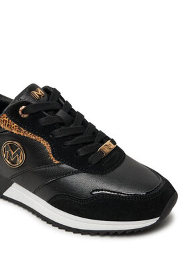 MEXX Półbuty MI001008443W Czarny. Kolor: czarny. Materiał: skóra