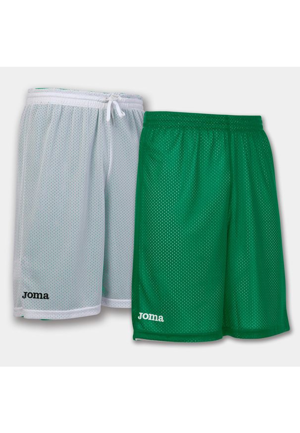 Spodenki do koszykówki męskie Joma Rookie dwustronne. Kolor: zielony, biały, wielokolorowy. Sport: koszykówka