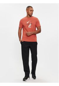 Calvin Klein T-Shirt Camo Logo K10K112401 Pomarańczowy Regular Fit. Kolor: pomarańczowy. Materiał: bawełna