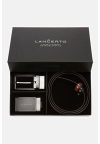 Lancerto - Pasek 4 w 1 Max Dwustronny z Wymienną Klamrą. Materiał: skóra #1