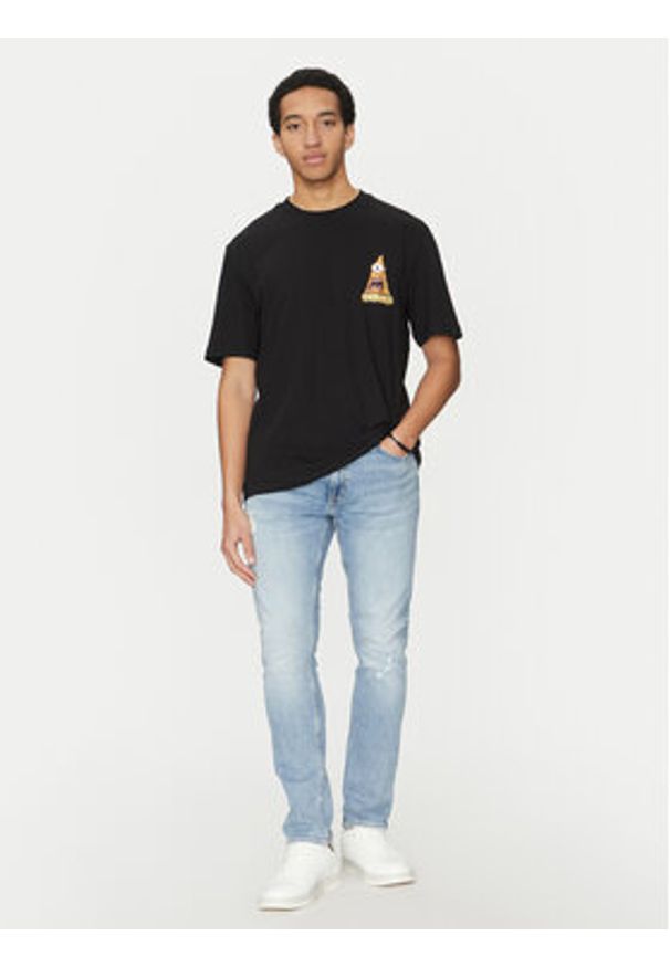 Hugo - HUGO T-Shirt Nizzerio 50533390 Czarny Regular Fit. Kolor: czarny. Materiał: bawełna