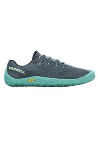 Buty do biegania męskie Merrell Vapor Glove 6. Zapięcie: sznurówki. Kolor: niebieski. Materiał: syntetyk, tkanina, materiał. Szerokość cholewki: normalna