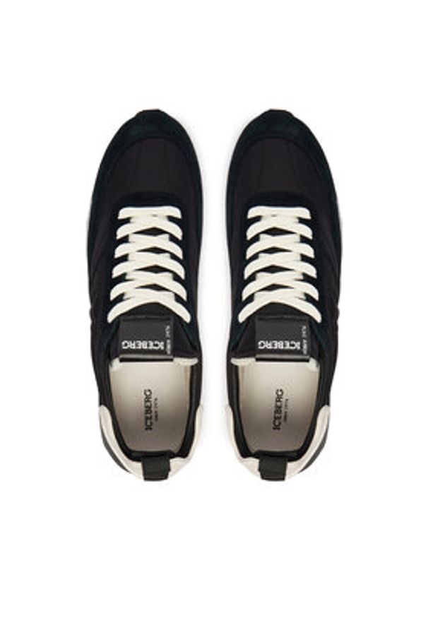 Iceberg Sneakersy IU181008 Czarny. Kolor: czarny. Materiał: materiał