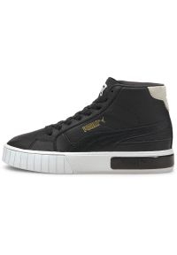 Buty Puma Cali Star Mid, Kobiety. Kolor: czarny. Materiał: skóra, materiał. Sport: turystyka piesza