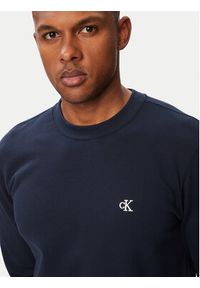 Calvin Klein Jeans Sweter 350Terry Mongrm Cn LV04RG275G Granatowy Regular Fit. Kolor: niebieski. Materiał: bawełna #4