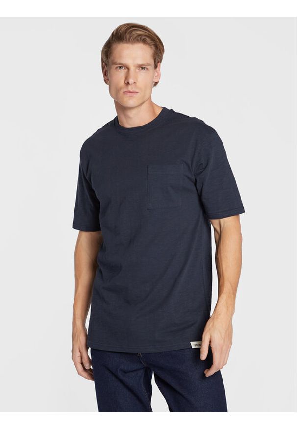 !SOLID - Solid T-Shirt Durant 21107372 Granatowy Casual Fit. Okazja: na co dzień. Kolor: niebieski. Materiał: bawełna. Styl: casual