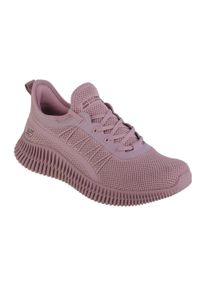 skechers - Buty sportowe Sneakersy damskie, Skechers Bobs Geo-New Aesthetics. Kolor: różowy. Materiał: materiał, tkanina. Szerokość cholewki: normalna. Sport: turystyka piesza