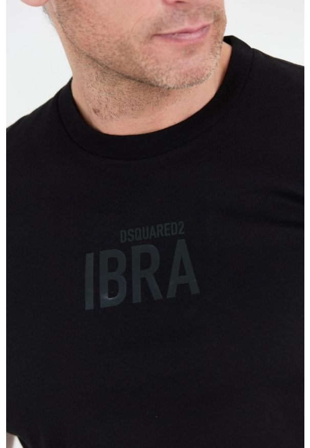 DSQUARED2 Czarny t-shirt męski ibra, Rozmiar S. Kolor: czarny