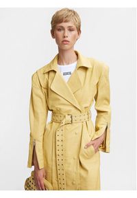 GESTUZ - Gestuz Trencz Elly 10908974 Żółty Regular Fit. Kolor: żółty. Materiał: skóra #9