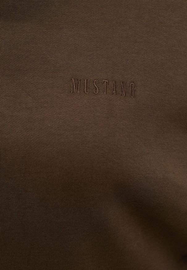Mustang - MUSTANG Becky Turtleneck DAMSKI GOLF LOGO Slate Black 1014473 3205. Typ kołnierza: golf