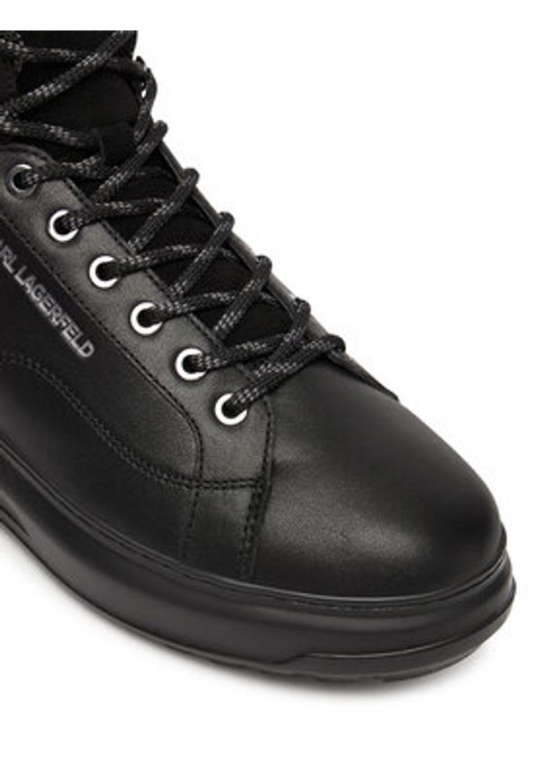 Karl Lagerfeld - KARL LAGERFELD Sneakersy KL57555 Czarny. Kolor: czarny. Materiał: skóra