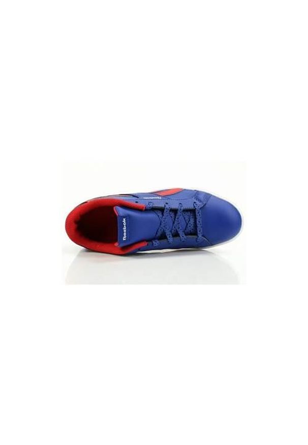 Buty do chodzenia dla dzieci Reebok Royal Comp 2. Zapięcie: sznurówki. Kolor: niebieski, wielokolorowy. Materiał: materiał, syntetyk, guma. Szerokość cholewki: normalna. Model: Reebok Royal. Sport: turystyka piesza