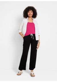 bonprix - Top (2 szt.). Typ kołnierza: typu carmen. Kolor: różowy #2