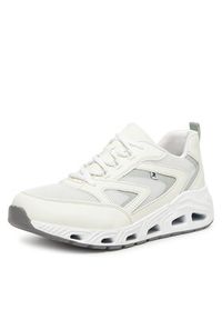 Rieker Sneakersy N5205-80 Écru. Materiał: materiał