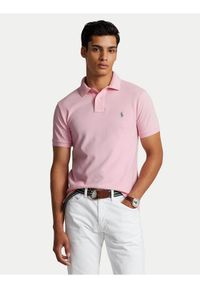 Polo Ralph Lauren Polo Core Replen 710795080 Różowy Slim Fit. Typ kołnierza: polo. Kolor: różowy. Materiał: bawełna