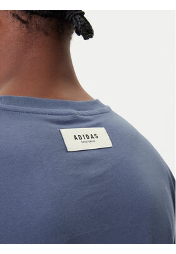 Adidas - adidas T-Shirt Stadium Ticket JM6472 Niebieski Loose Fit. Kolor: niebieski. Materiał: bawełna