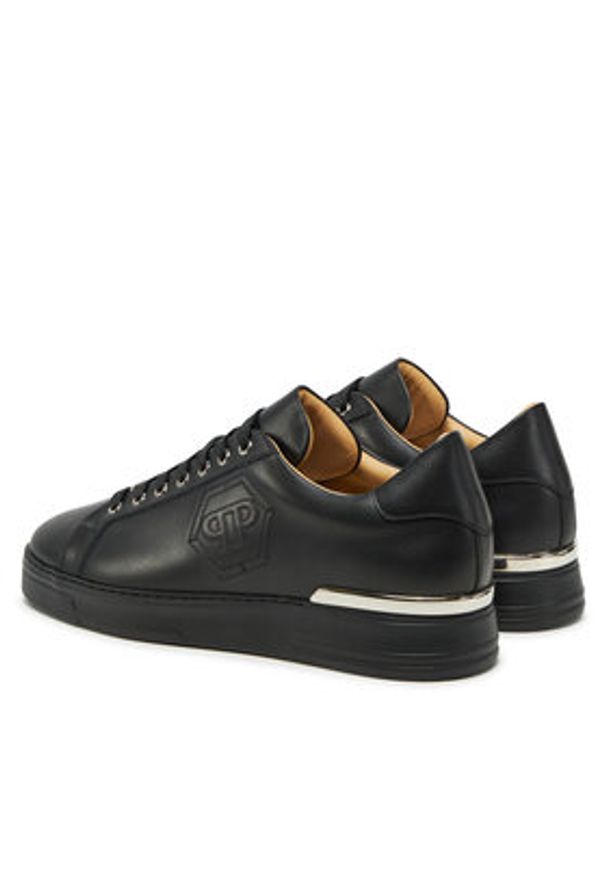 Philipp Plein - PHILIPP PLEIN Sneakersy SAES USC0692 PLE075 Czarny. Kolor: czarny. Materiał: skóra