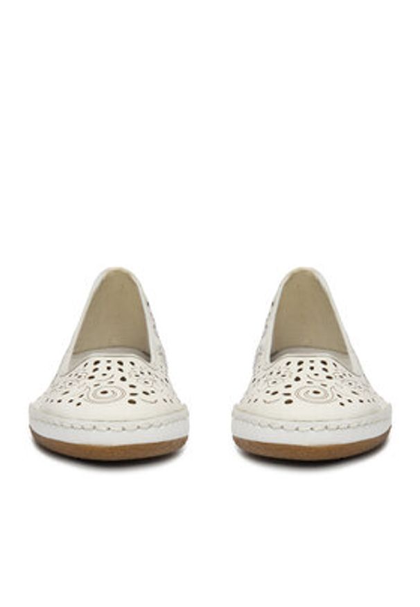 Rieker Baleriny CEO-41460-80 Biały. Kolor: biały. Materiał: skóra