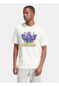 Adidas - adidas T-Shirt IS2911 Biały Regular Fit. Kolor: biały. Materiał: bawełna #1