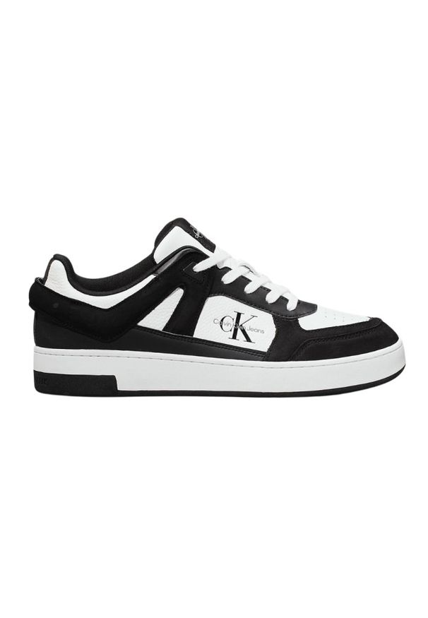 Calvin Klein - CALVIN KLEIN Czarno-białe sneakersy męskie, Rozmiar 43. Kolor: czarny