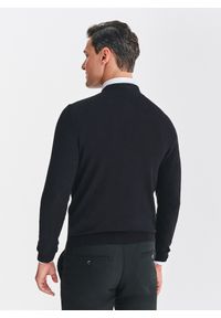 Pako Lorente - PAKO LORENTE - Czarny sweter męski. Okazja: na co dzień. Kolor: niebieski, czarny. Materiał: nylon, wiskoza. Sezon: jesień. Styl: casual #3