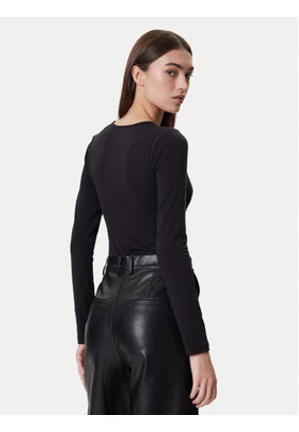 Karl Lagerfeld Jeans Body A4W17017 Czarny Slim Fit. Kolor: czarny. Materiał: bawełna