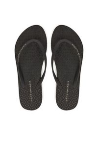 TOMMY HILFIGER - Tommy Hilfiger Japonki Hilfiger Strap Beach Sandal FW0FW08736 Czarny. Kolor: czarny. Materiał: materiał #5