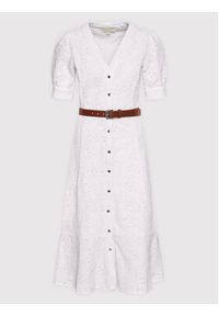 MICHAEL Michael Kors Sukienka koszulowa Palm Eyelet MU2814Z4MM Biały Regular Fit. Kolor: biały. Materiał: bawełna. Typ sukienki: koszulowe #3