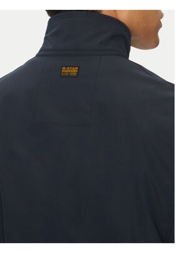 G-Star RAW - G-Star Raw Kurtka przejściowa Rovic D26117-D908 C742 Granatowy Regular Fit. Kolor: niebieski. Materiał: syntetyk