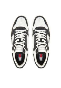 Tommy Jeans Sneakersy Tjm Retro Basket EM0EM01610 Biały. Kolor: biały. Materiał: skóra #4