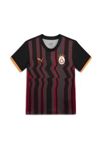 Puma - Młodzieżowa koszulka Galatasaray SK 24/25 PUMA Black Intense Orange. Kolor: żółty, czarny, pomarańczowy, wielokolorowy