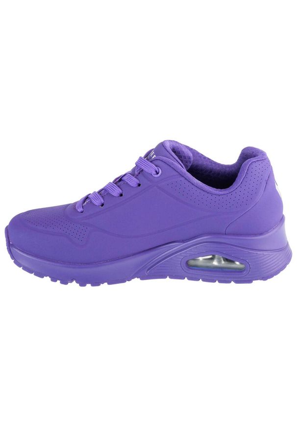 skechers - Buty sportowe Sneakersy damskie, Uno - Night Shades. Kolor: fioletowy. Model: Skechers Sport. Sport: turystyka piesza