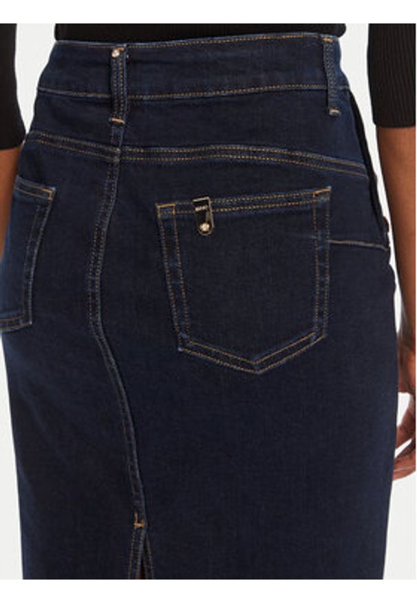 Liu Jo Spódnica jeansowa UF5092 D0264 Granatowy Regular Fit. Kolor: niebieski. Materiał: bawełna, jeans