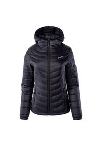 Hi-tec - Kurtka Ocieplana Damska Lady Nahia. Kolor: czarny. Materiał: puch. Sport: turystyka piesza