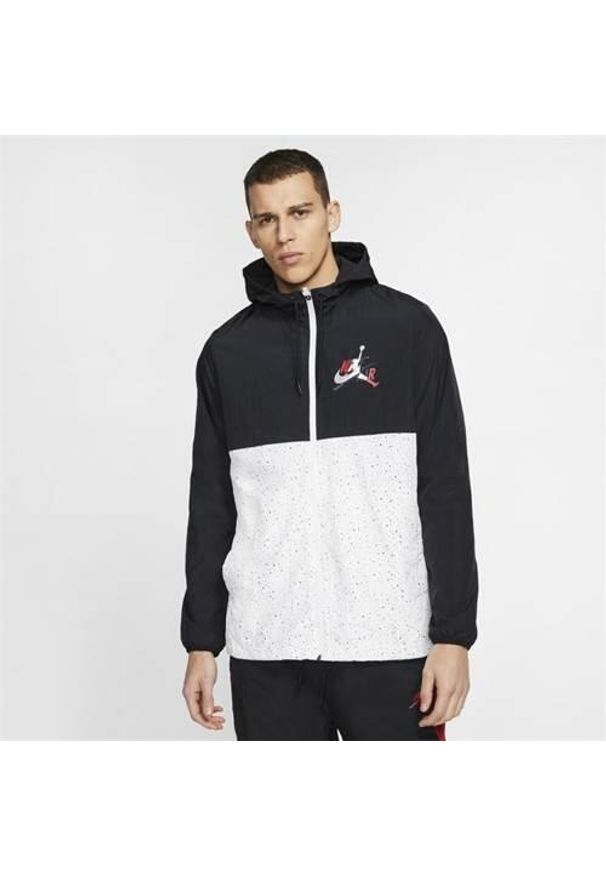 Kurtka uniwersalna męska Nike M J JM Clscs Windwear Jkt. Typ kołnierza: kaptur. Kolor: czarny. Materiał: syntetyk. Sport: bieganie