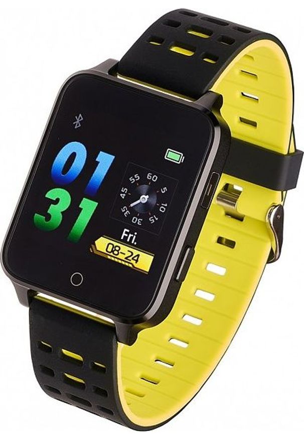 Smartwatch Garett Electronics Sport 26 Żółty (sport26_ziel_guma). Rodzaj zegarka: smartwatch. Kolor: żółty. Materiał: guma. Styl: sportowy