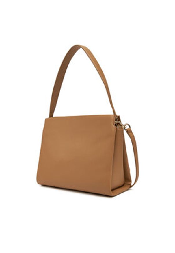 TOMMY HILFIGER - Tommy Hilfiger Torebka Th Legacy Med Satchel AW0AW17173 Brązowy. Kolor: brązowy. Materiał: skórzane