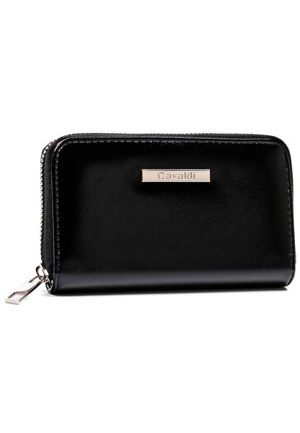 4U CAVALDI - Portfel damski 4U Cavaldi ABT-02-BL czarny. Kolor: czarny. Materiał: skóra ekologiczna