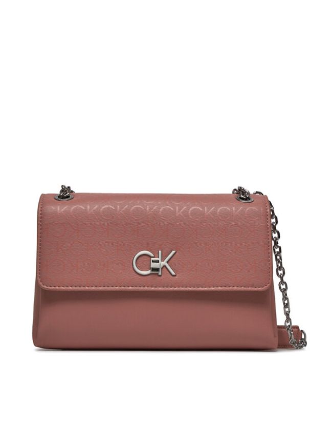 Calvin Klein Torebka Re-Lock Ew Conv Xbody_Epi Mono K60K611564 Różowy. Kolor: różowy. Materiał: skórzane