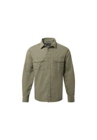 CRAGHOPPERS - Koszula turystyczna męska Craghoppers Kiwi LS Shirt. Kolor: brązowy