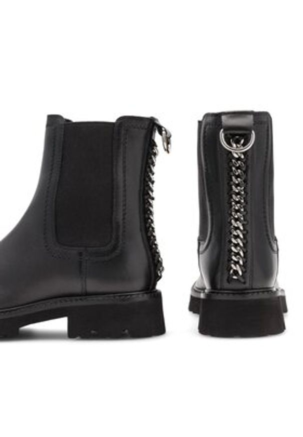 Badura Botki NORA-01W4-001 Czarny. Kolor: czarny. Materiał: skóra