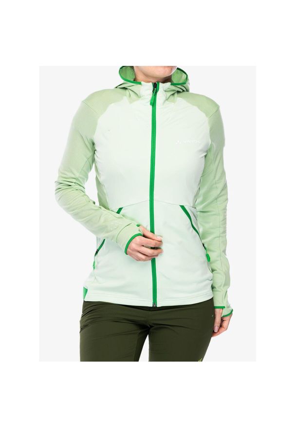 Bluza polarowa damska Vaude Scopi Fleece Jacket. Kolor: zielony. Materiał: polar