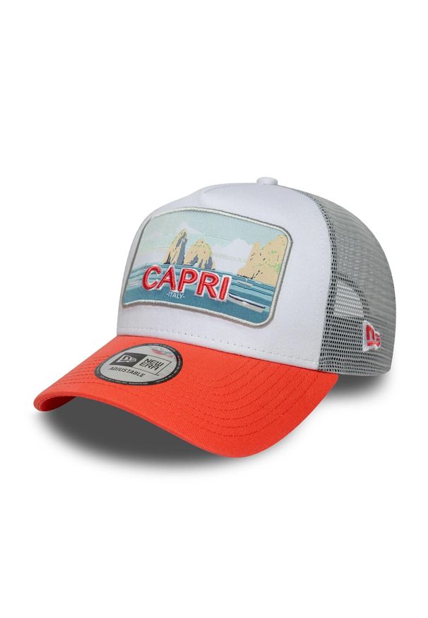 Czapka Trucker New Era Summer Capri 9forty. Kolor: pomarańczowy. Styl: sportowy