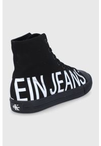 Calvin Klein Jeans - Trampki. Nosek buta: okrągły. Zapięcie: sznurówki. Kolor: czarny. Materiał: guma