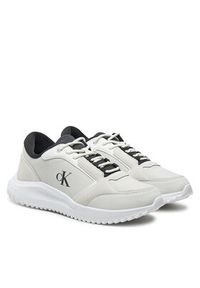 Calvin Klein Jeans Sneakersy Eva Runner Low Mg Wmm YM0YM01145 Biały. Kolor: biały. Materiał: skóra #5