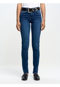 Big-Star - Spodnie jeans damskie Adela 358. Stan: podwyższony. Kolor: niebieski. Styl: klasyczny #1