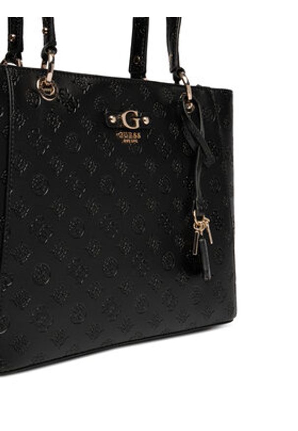 Guess Torebka Dita HWPD76 02250 Czarny. Kolor: czarny. Materiał: skórzane