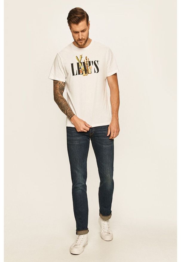 Levi's® - Levi's - Jeansy 501. Okazja: na spotkanie biznesowe. Kolor: niebieski. Styl: biznesowy