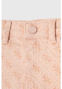 Guess spódnica jeansowa dziecięca kolor różowy mini prosta. Okazja: na co dzień. Kolor: różowy. Materiał: jeans. Styl: casual #4
